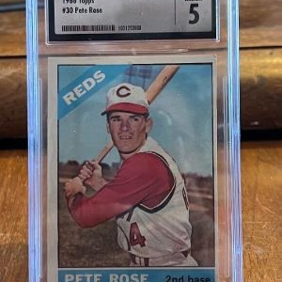 1966 Topps #30 Pete Rose Graded CSG 5 - Picture 1 of 4